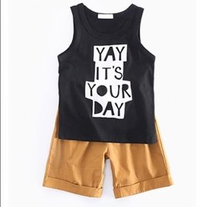 Kids 2 piece set. Tank top and shorts